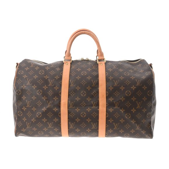 LOUIS VUITTON Handbags - LOUIS VUITTON Louis Vuitton Monogram Keepall Bandouliere 50 Brown M41416 Unis...